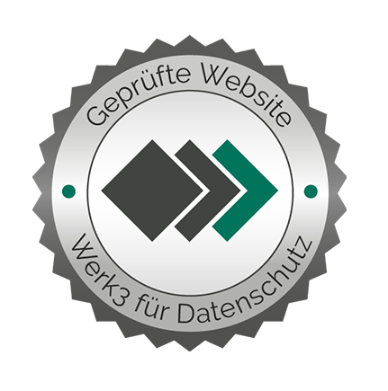 Werk3 silbernes Qualitätssiegel